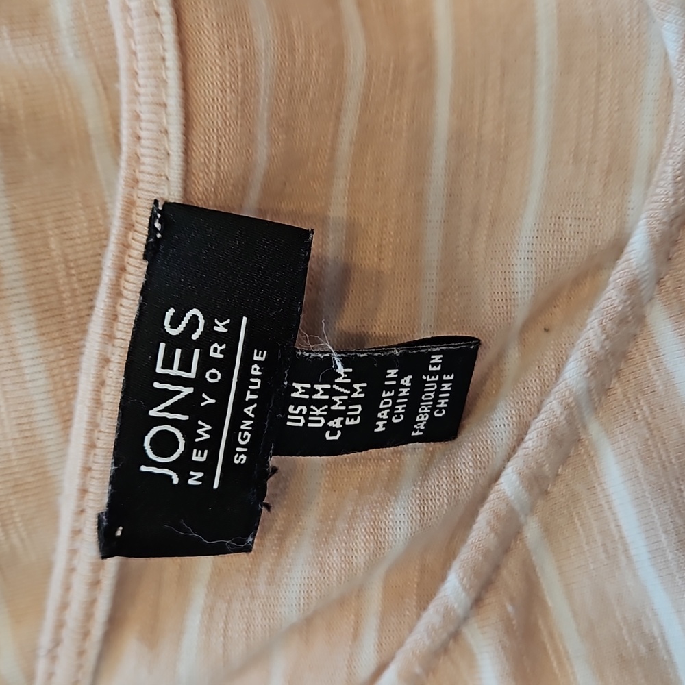 Jones New York Pink Striped Top - Picture 10 of 12